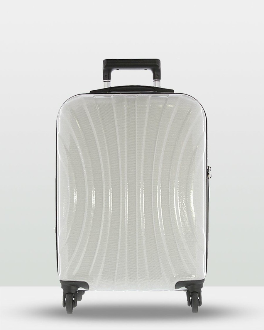 Travel And Luggage * | Cobb & Co Adelaide Luggage Medium Hardside Spinner White