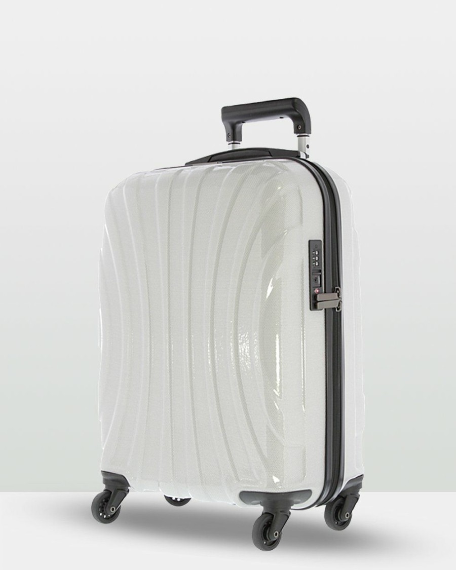 Travel And Luggage * | Cobb & Co Adelaide Luggage Medium Hardside Spinner White