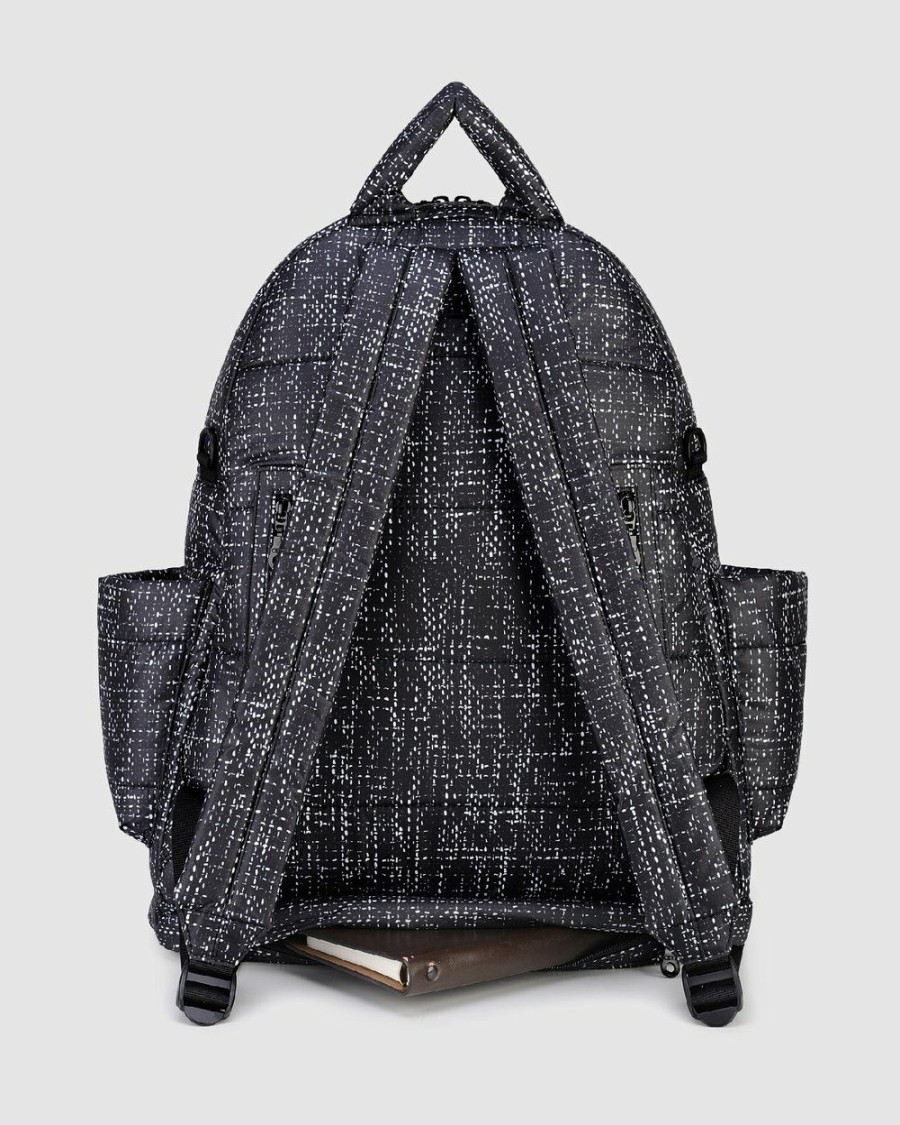 Bags * | Cipu Airy L Nappy Backpack Black Tweed