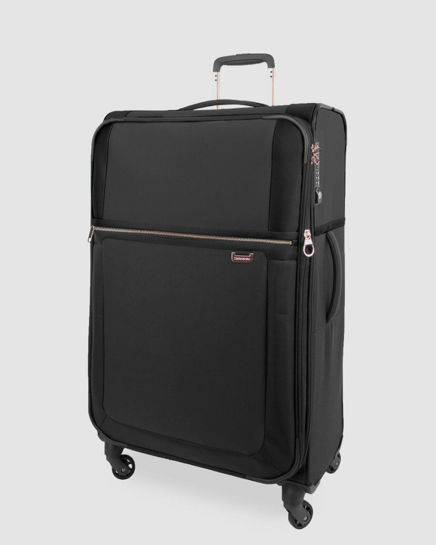 Travel And Luggage * | Samsonite Uplite Spl 78Cm Expandable Spinner Black & Gold