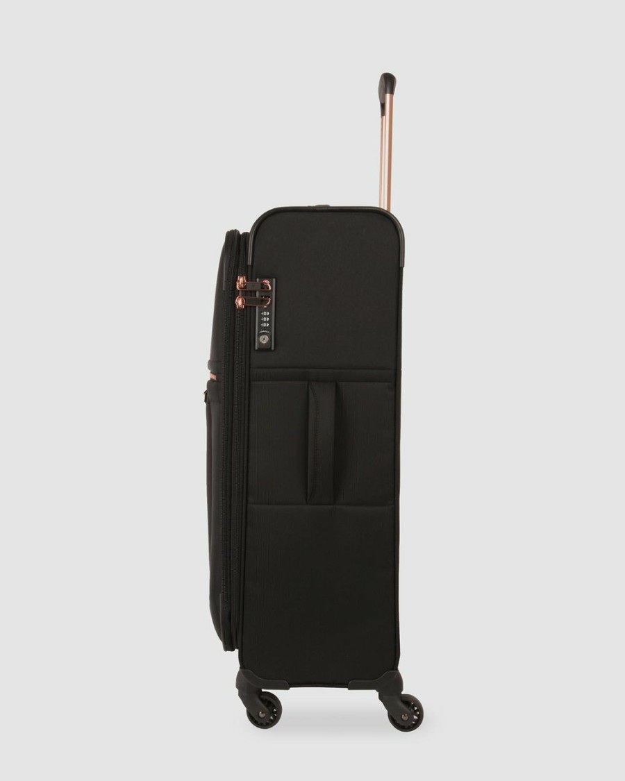 Travel And Luggage * | Samsonite Uplite Spl 78Cm Expandable Spinner Black & Gold