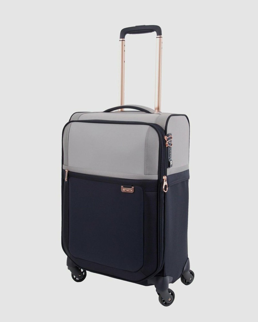 Travel And Luggage * | Samsonite Uplite Spl 55Cm Spinner Pearl & Blue