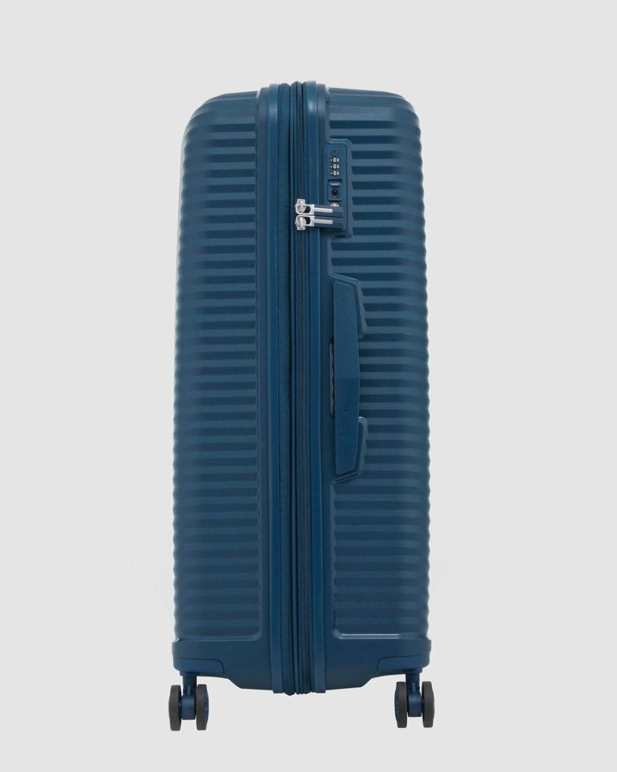 Travel And Luggage * | Samsonite Varro Spinner 75Cm Case Peacock Blue