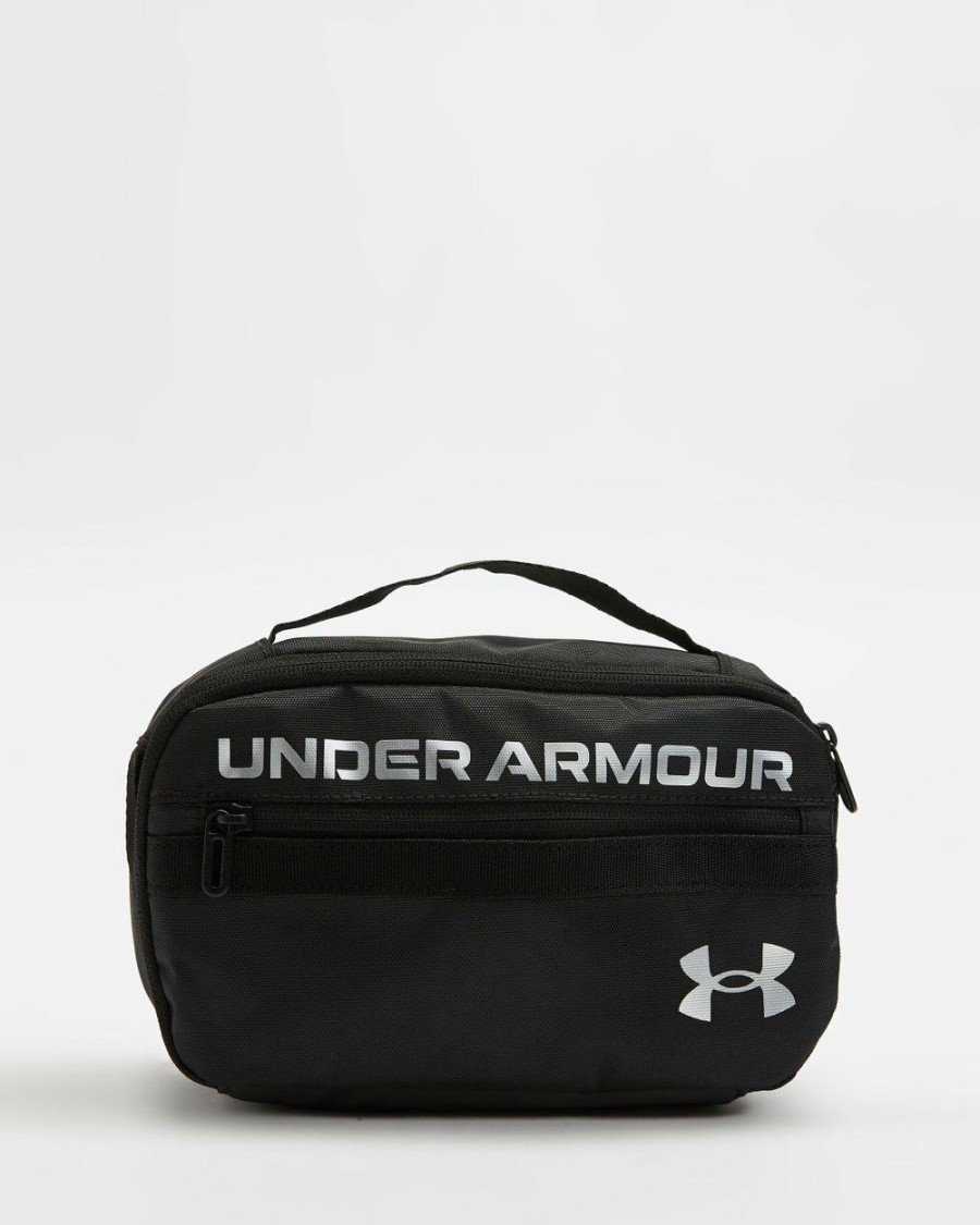 Bags * | Under Armour Ua Contain Travel Kit Black, Pitch Grey & Metallic Silver