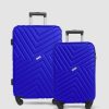 Travel And Luggage * | Jett Black Royal Blue Maze Short Stay Luggage Set