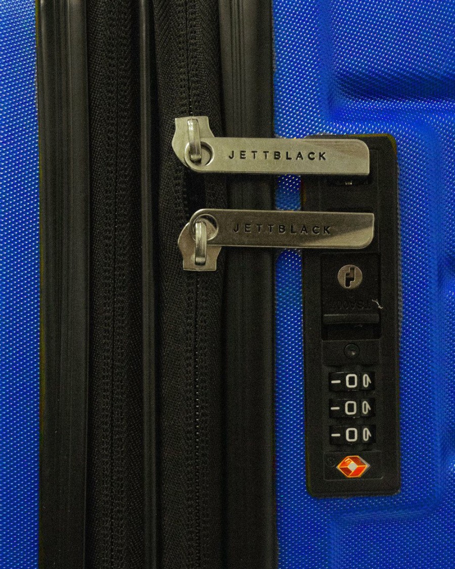 Travel And Luggage * | Jett Black Royal Blue Maze Short Stay Luggage Set