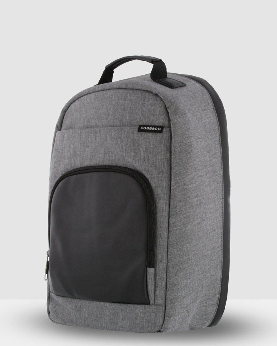 Bags * | Cobb & Co Pilot Anti-Theft Backpack Grey