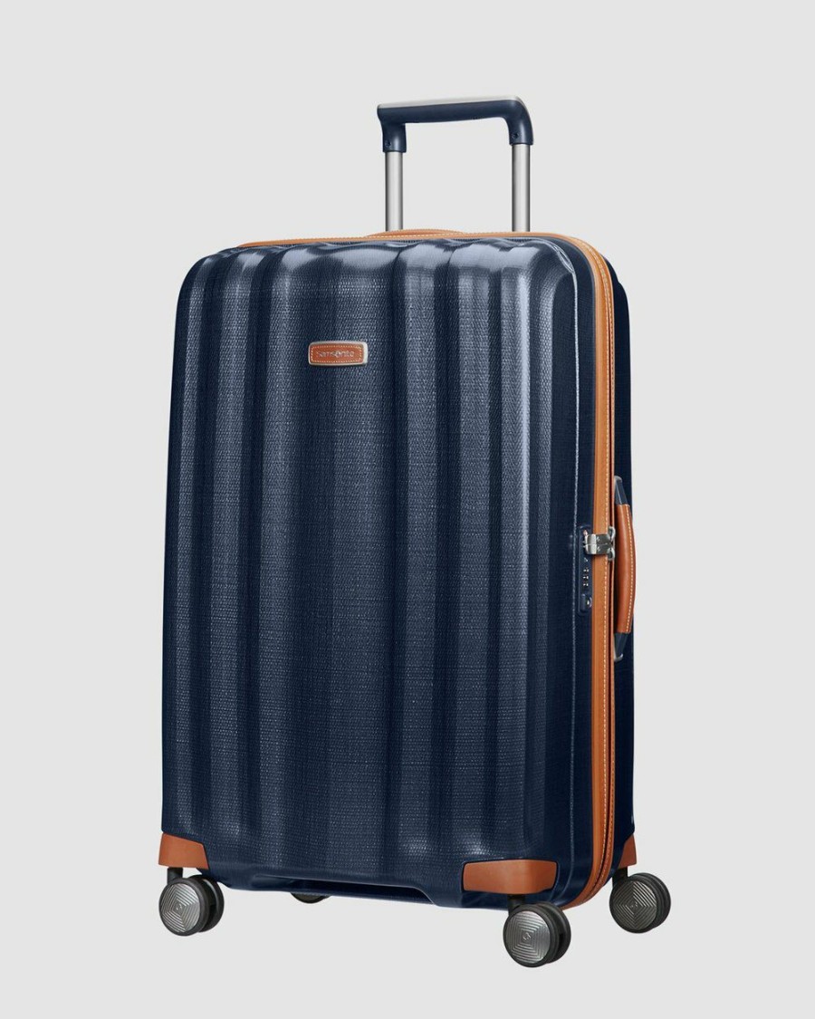 Travel And Luggage * | Samsonite Lite-Cube Dlx 76Cm Spinner Midnight Blue