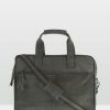 Bags * | Cobb & Co Lawson Soft Leather Briefcase Charcoal