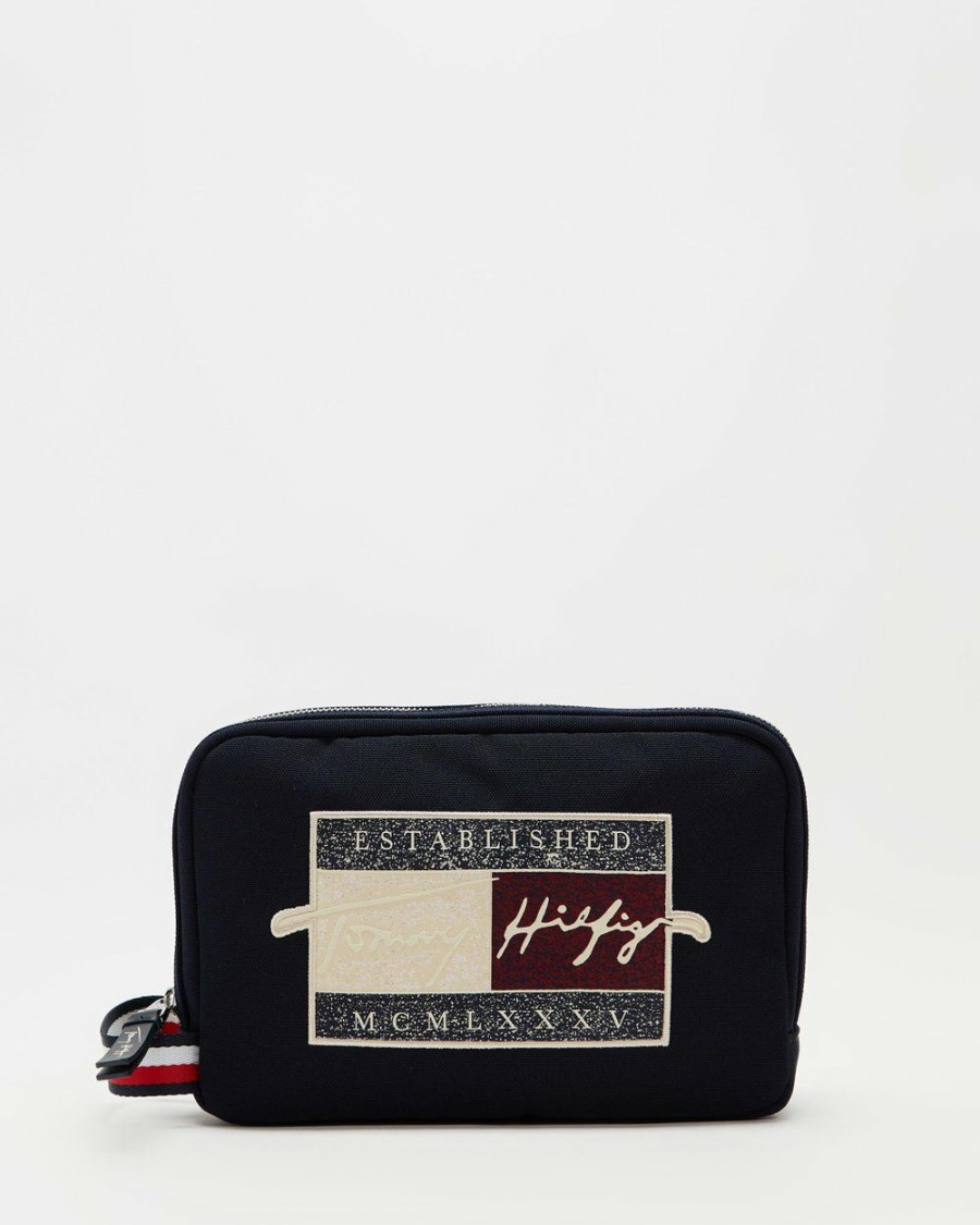 Bags * | Tommy Hilfiger Signature Washbag Desert Sky