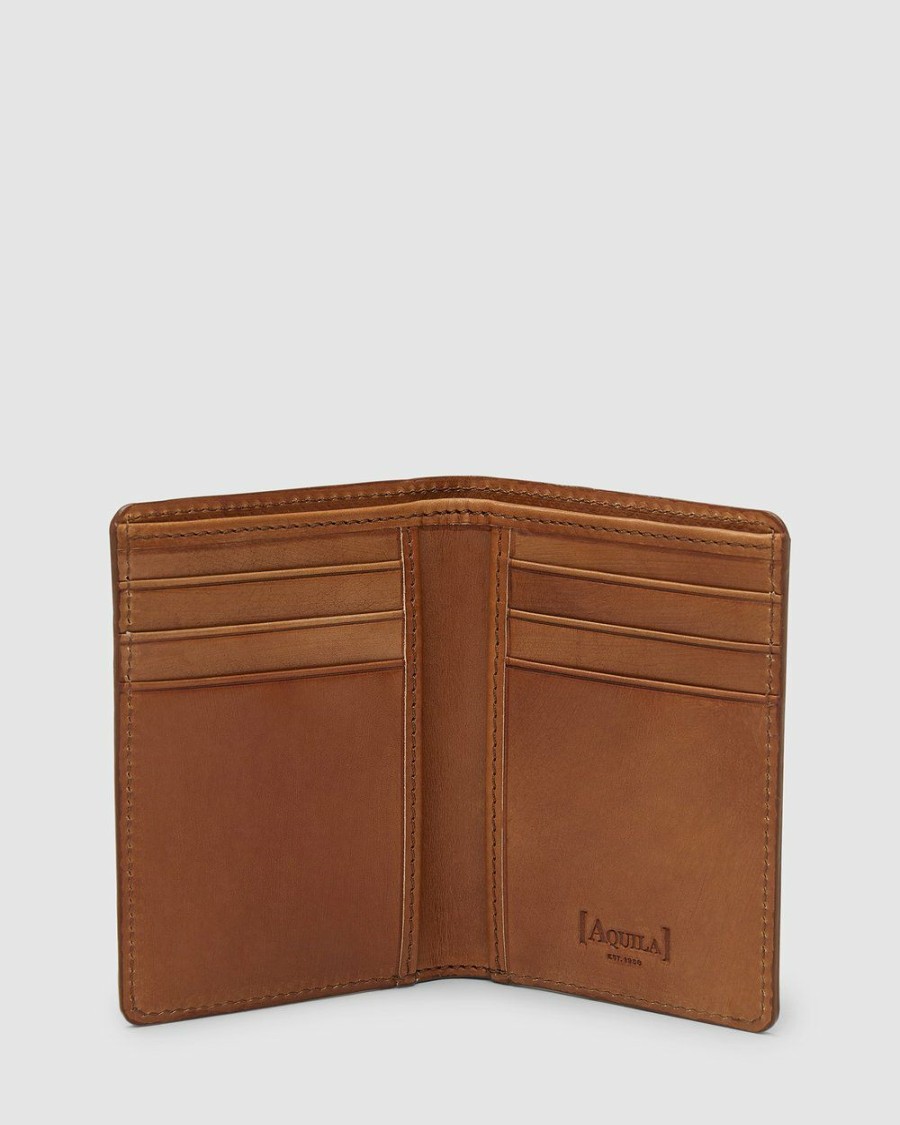 Travel And Luggage * | Aquila Archie Card Wallet Cognac