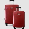 Travel And Luggage * | Jett Black Carbon Red Series Short Stay Set Deep Red