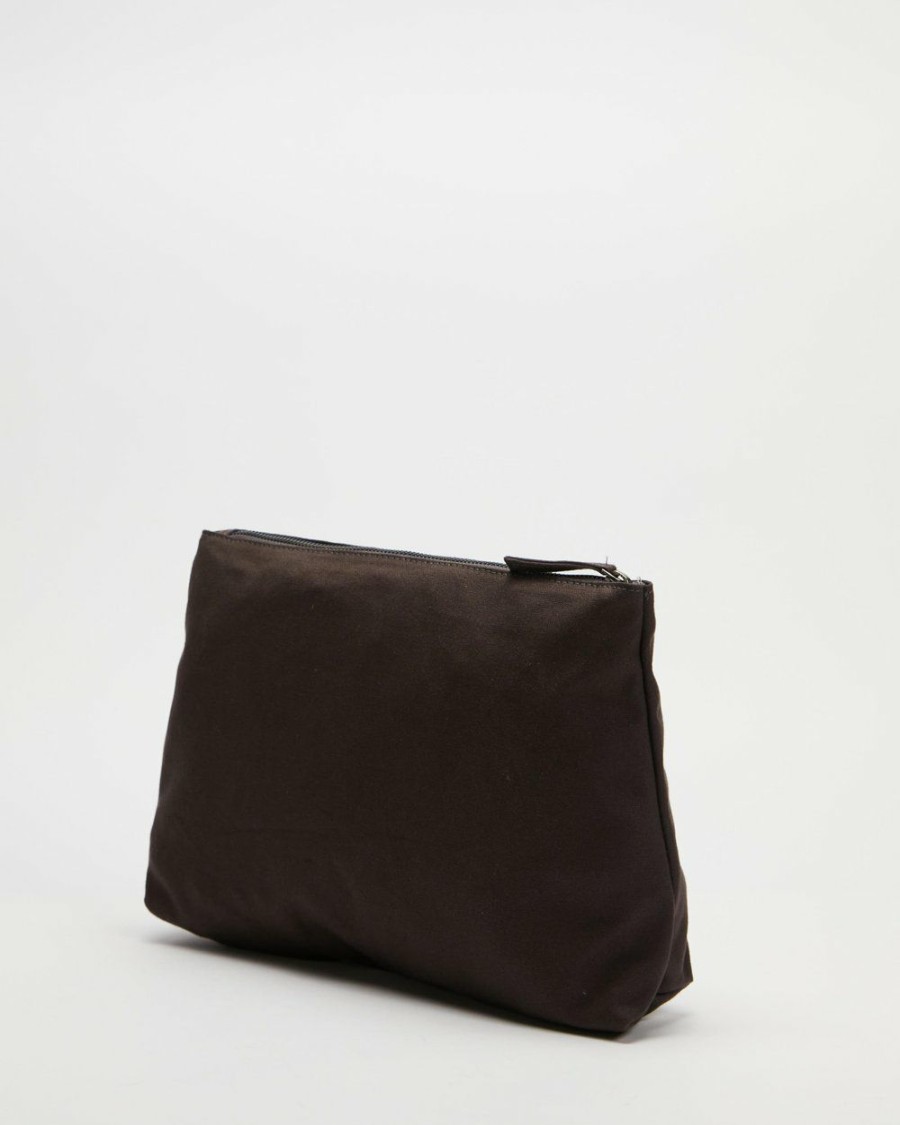 Bags * | Aere Organic Canvas Pouch Set Charcoal