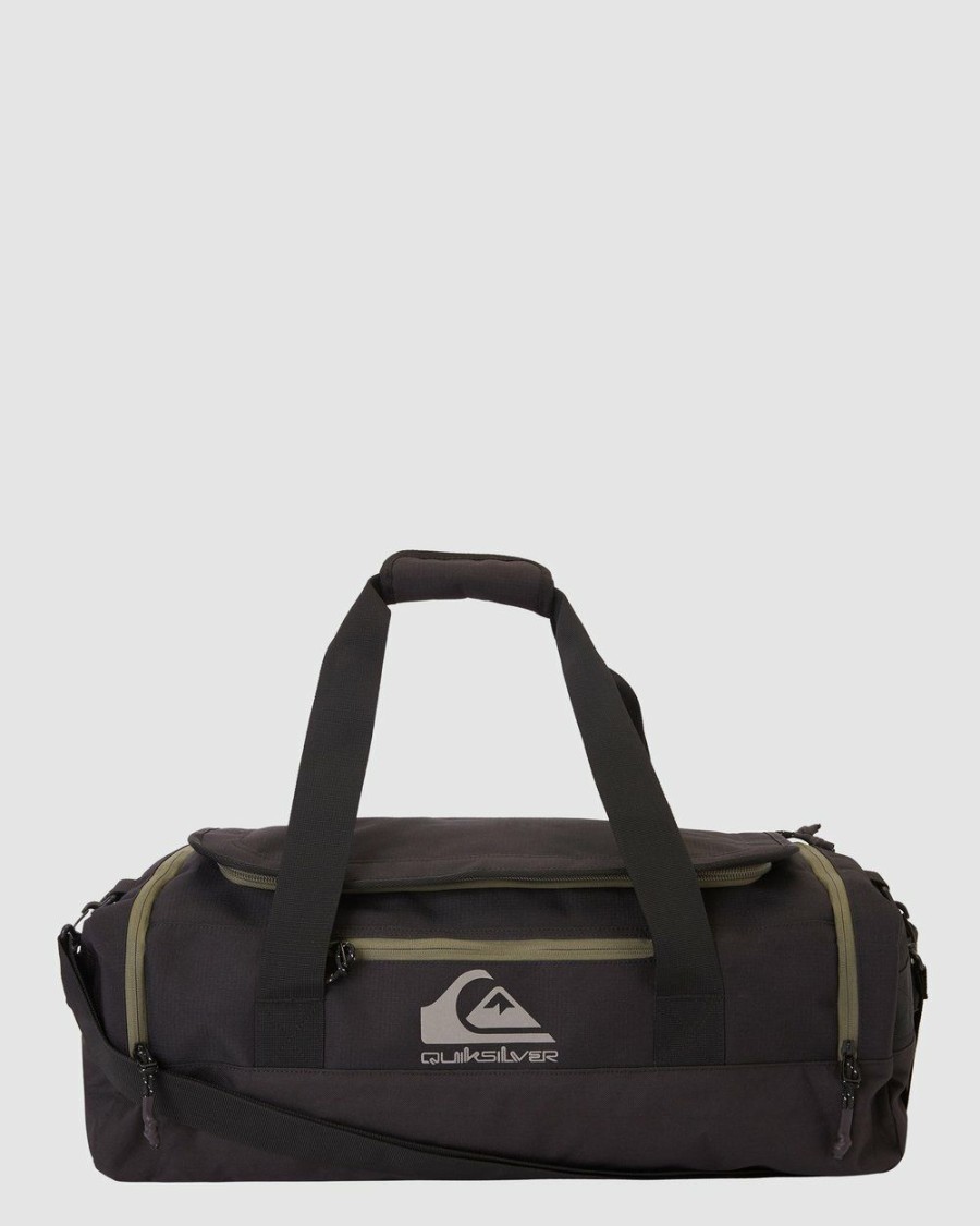 Travel Bags * | Quiksilver Shelter 40 L Large Duffle Bag Black/Thyme