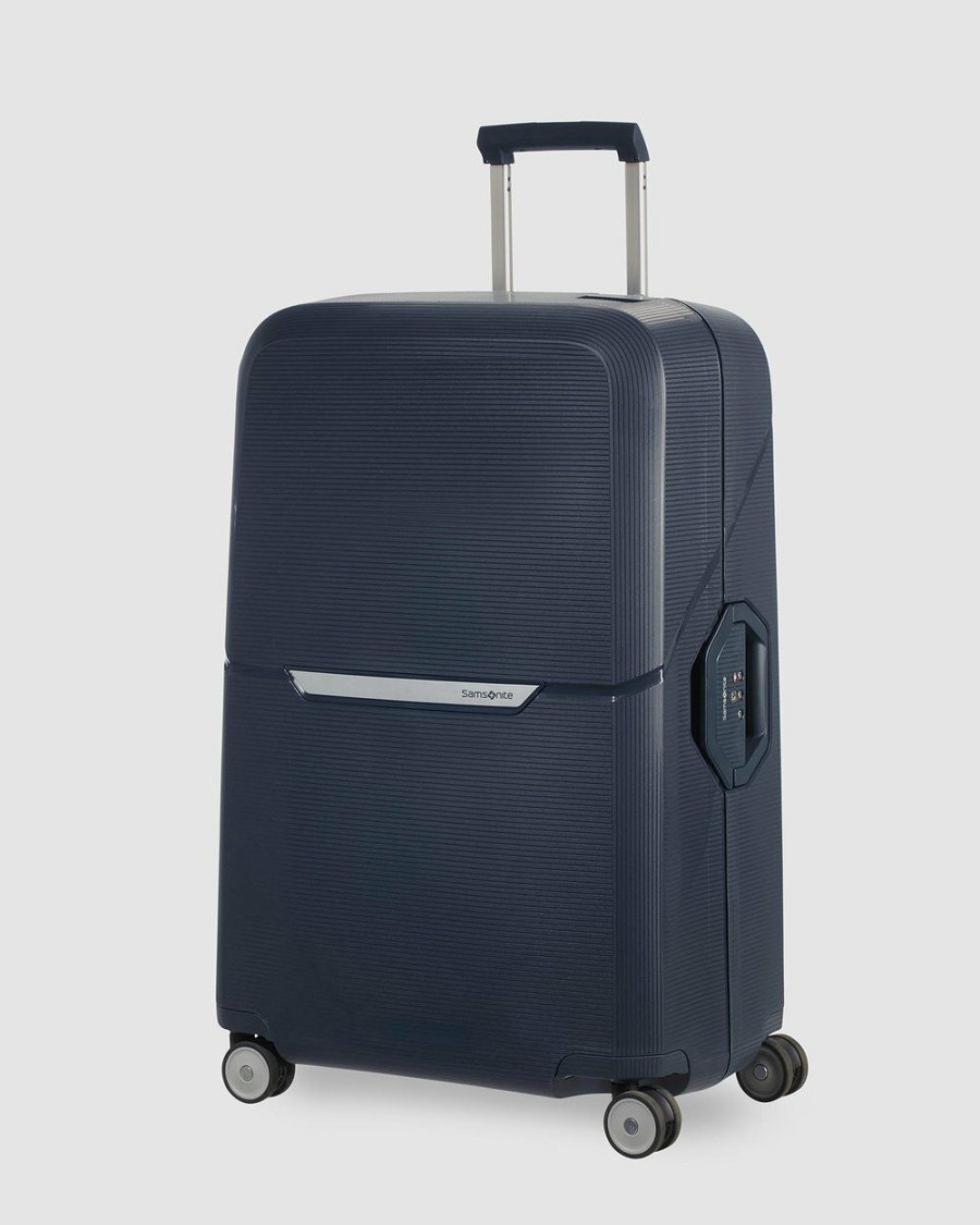 Travel And Luggage * | Samsonite Magnum Spinner 75 Dark Blue