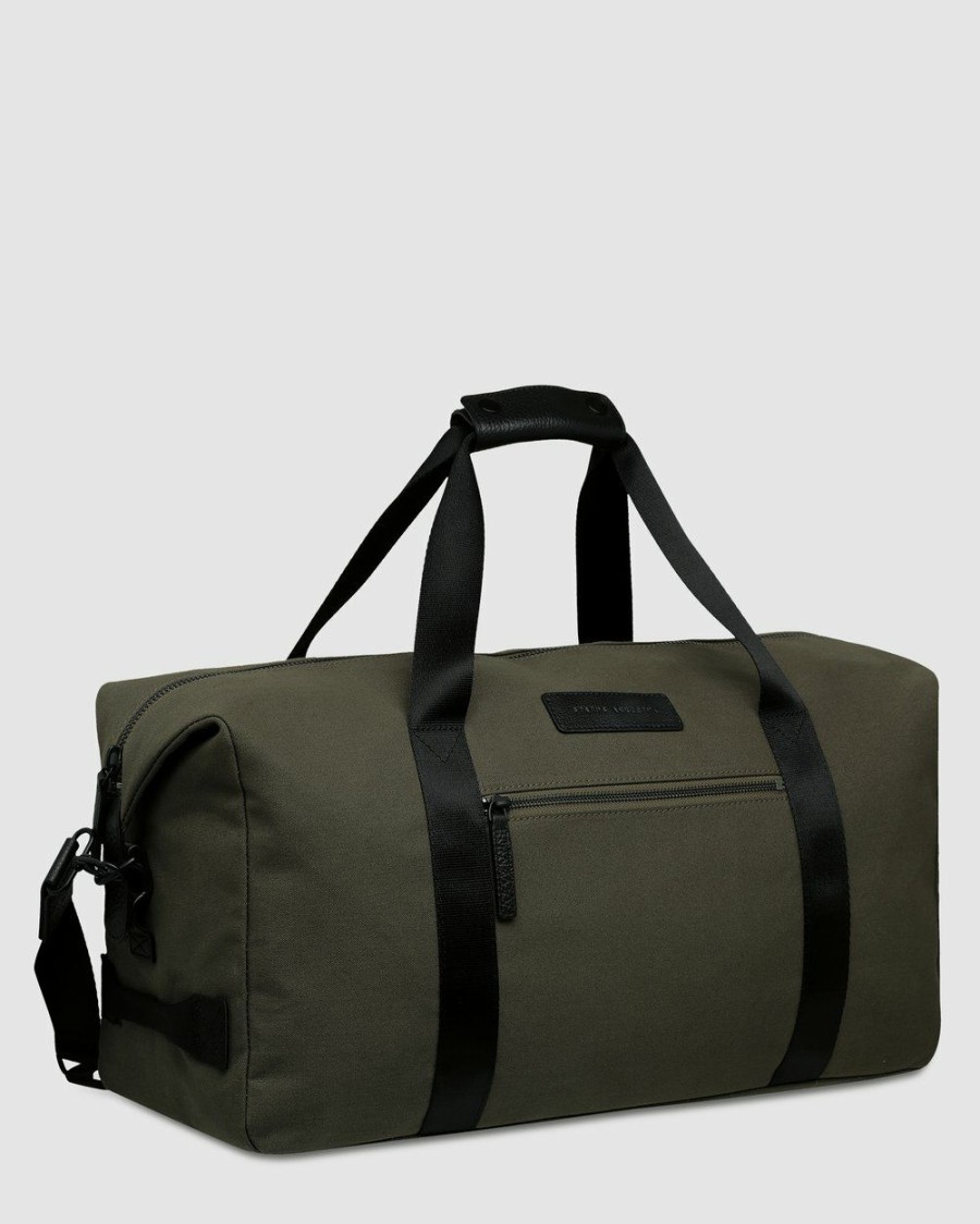 Bags * | Status Anxiety Everything I Wanted Duffle Bag Khaki Canvas