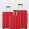 Travel Bags * | Echolac Japan Cape Town Echolac 3 Piece Luggage Set Red