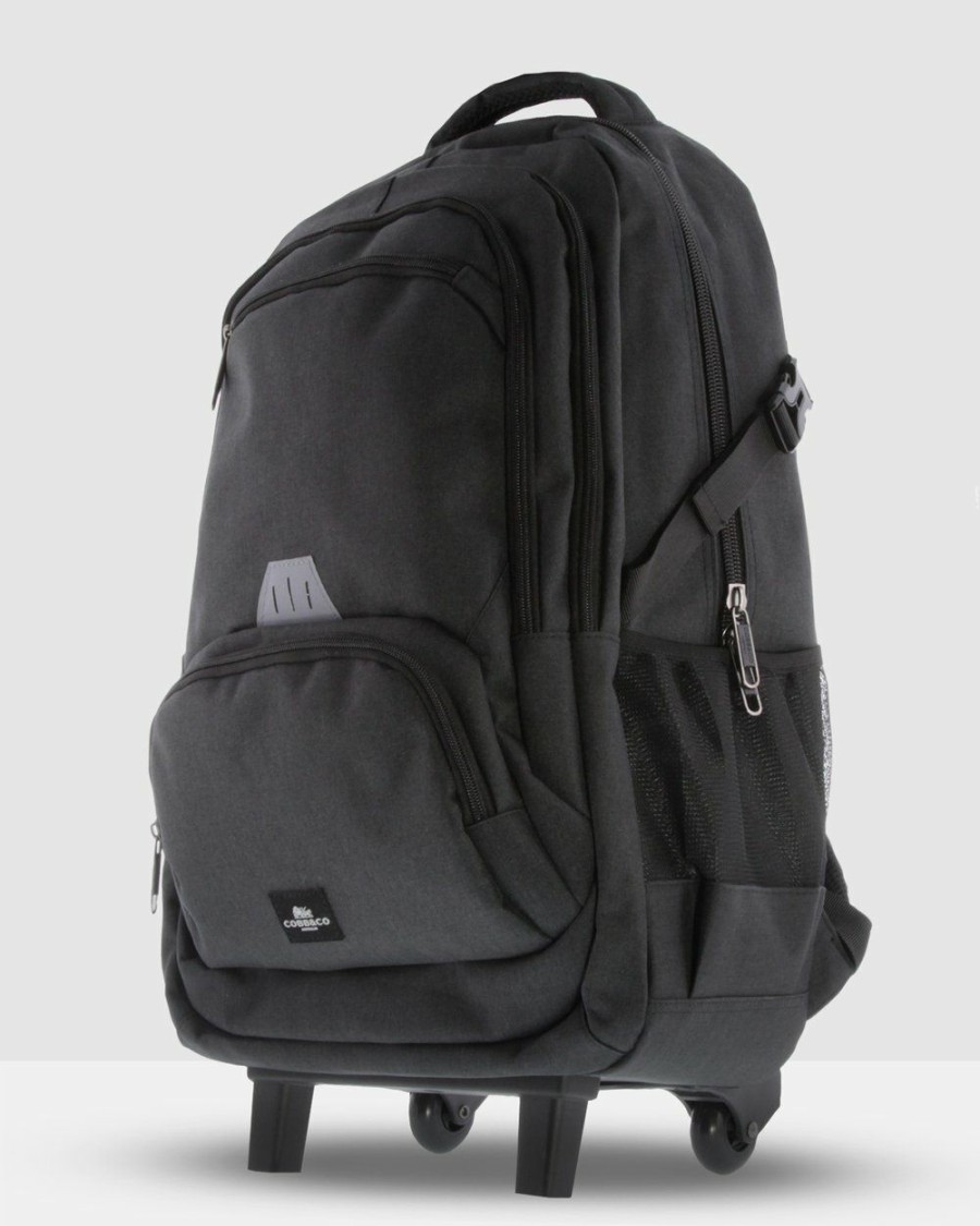 Bags * | Cobb & Co Kane Anti-Theft Trolley Backpack Black