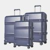 Bags * | Cobb & Co Sydney Polycarbonate Luggage 3 Piece Set Blue