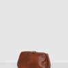 Bags * | Republic Of Florence The Otto Leather Dopp Kit Matt Brown