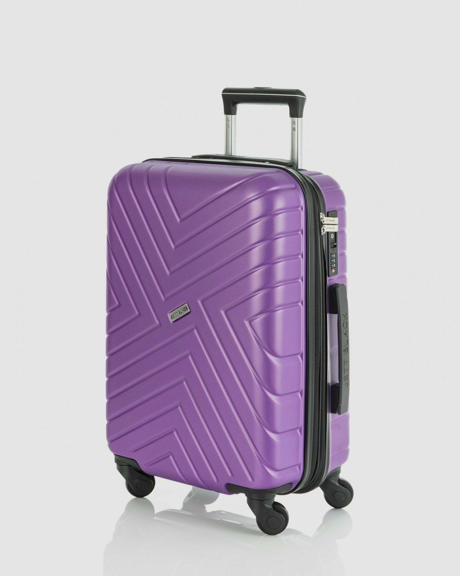 Bags * | Jett Black Maze Carry On Suitcase Violet