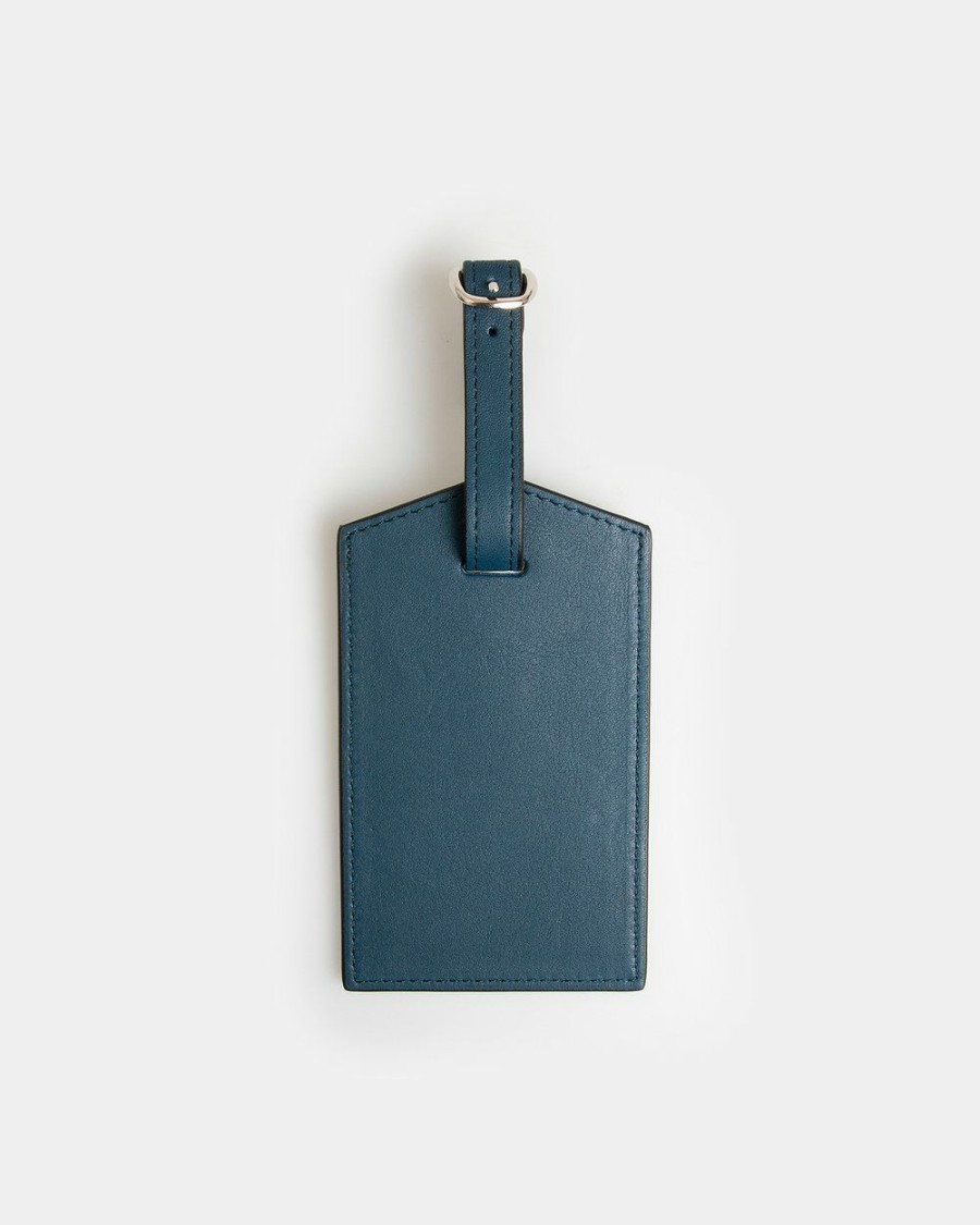 Travel Bags * | Globite Leather Luggage Identifier Wentworth Falls Blue