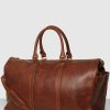 Bags * | Republic Of Florence Conti Brown Duffle Bag