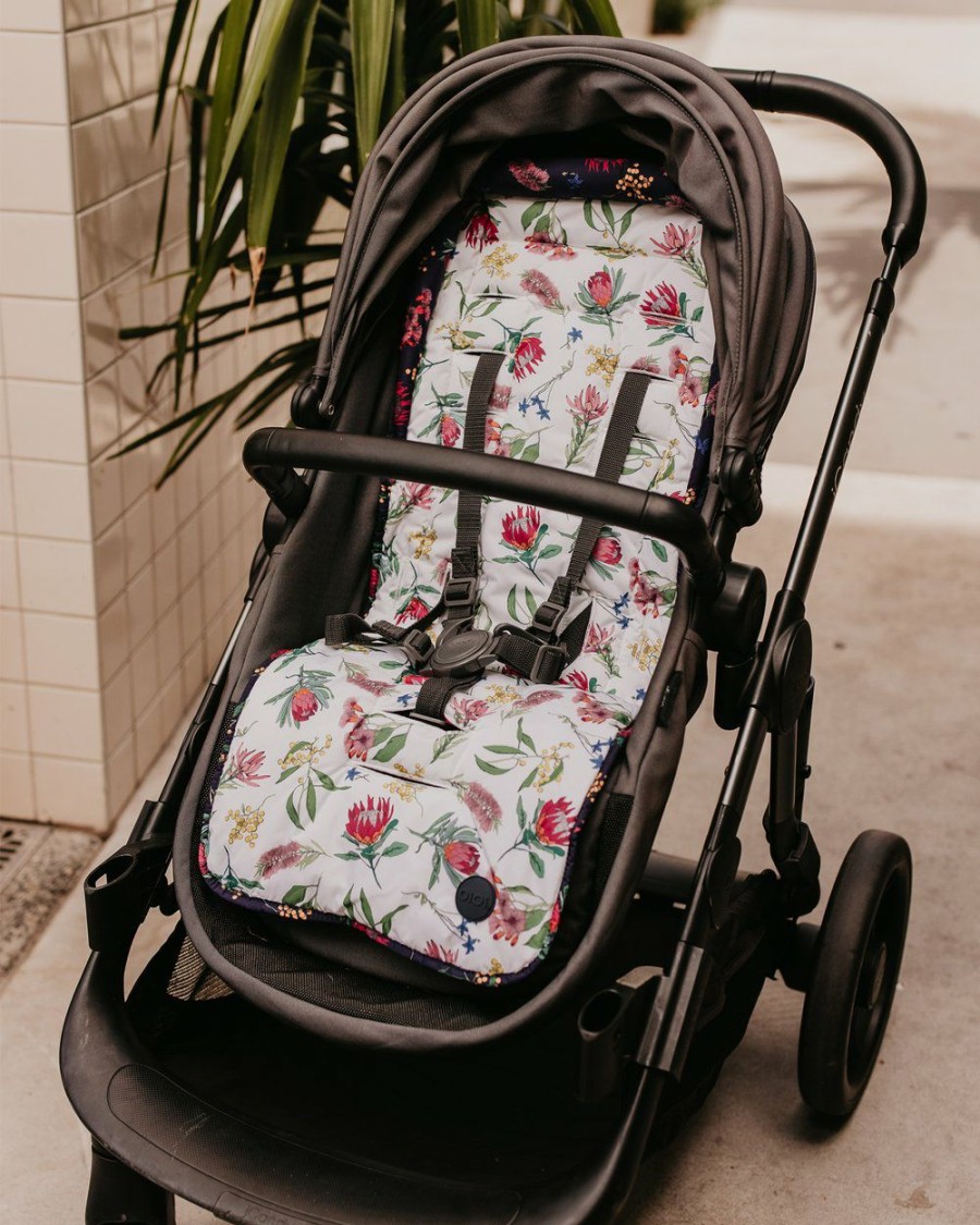 Travel And Luggage * | Oioi Reversible Pram Liner Botanical