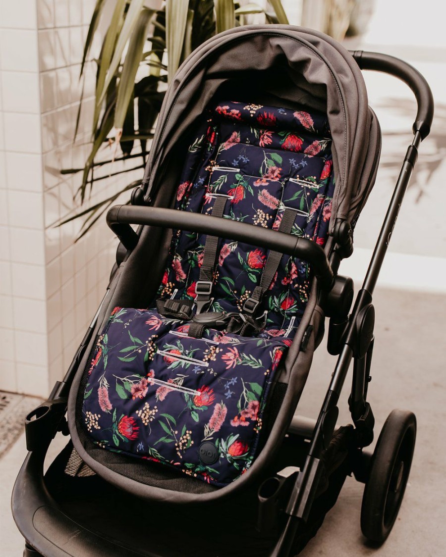 Travel And Luggage * | Oioi Reversible Pram Liner Botanical