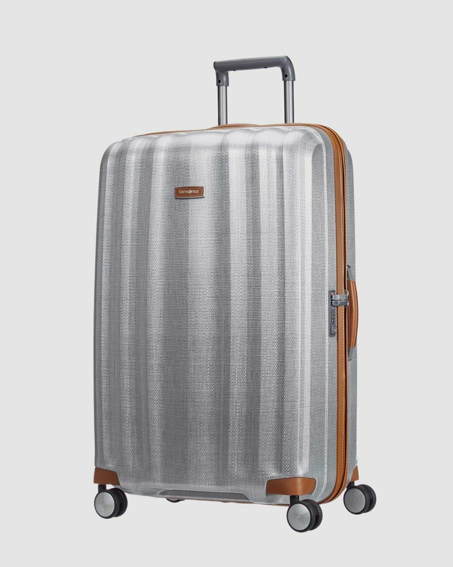 Travel And Luggage * | Samsonite Lite-Cube Dlx 82Cm Spinner Aluminium