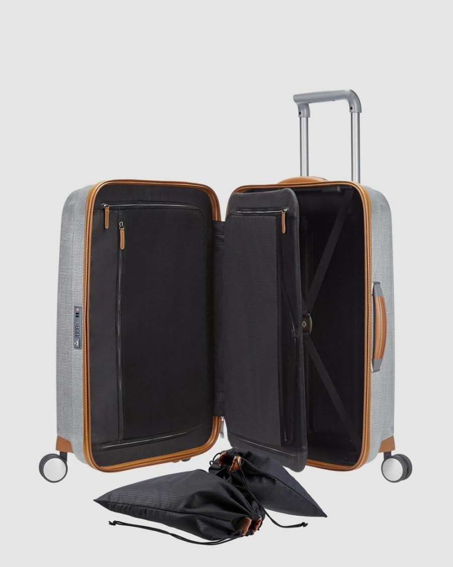 Travel And Luggage * | Samsonite Lite-Cube Dlx 82Cm Spinner Aluminium