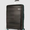 Travel And Luggage * | American Tourister Litevlo Spinner 82/31 Black & Turquoise