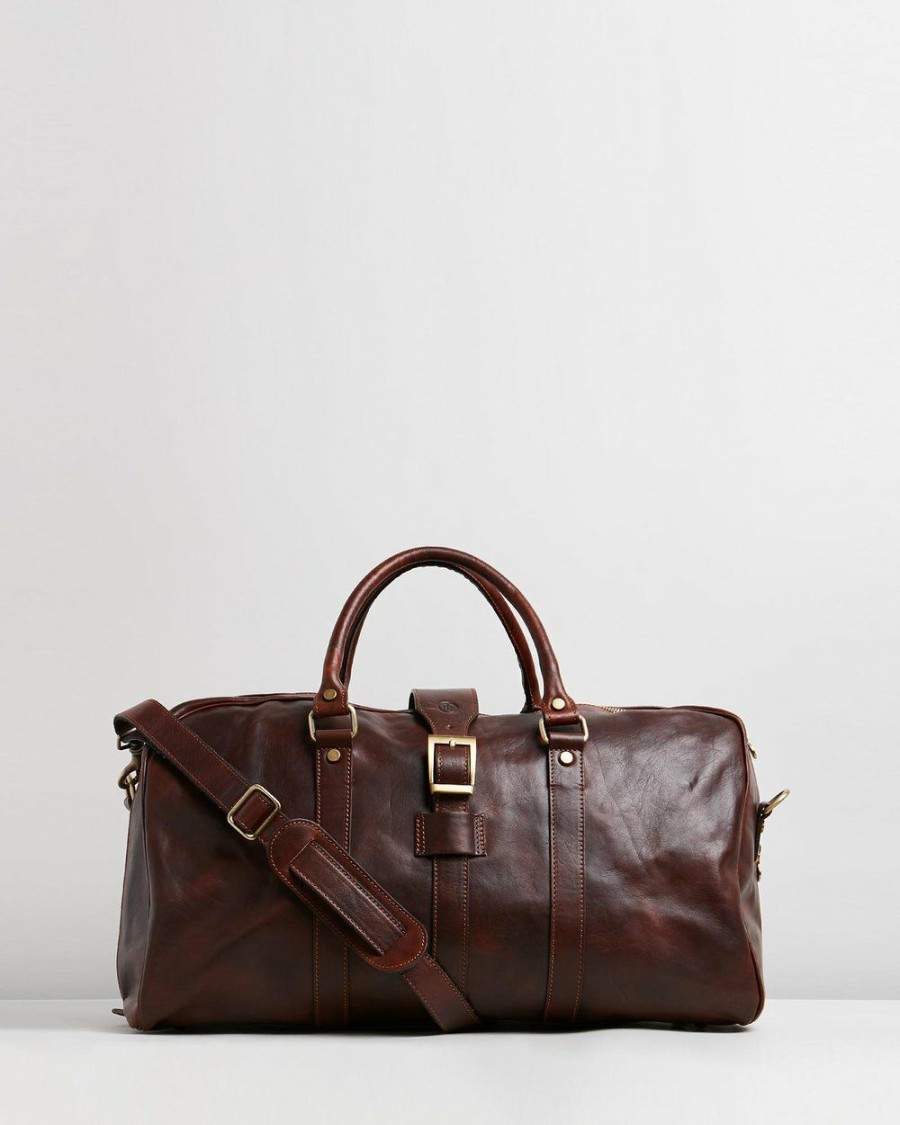 Bags * | Republic Of Florence Amerigo Duffle Bag Chocolate