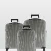 Travel And Luggage * | Cobb & Co Adelaide Luggage 3 Piece Hardside Spinner Grey