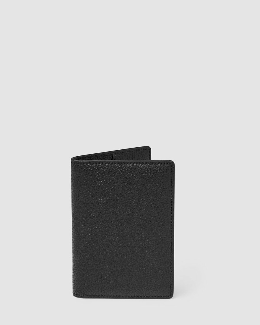 Travel And Luggage * | Kinnon Earle Passport Holder Black