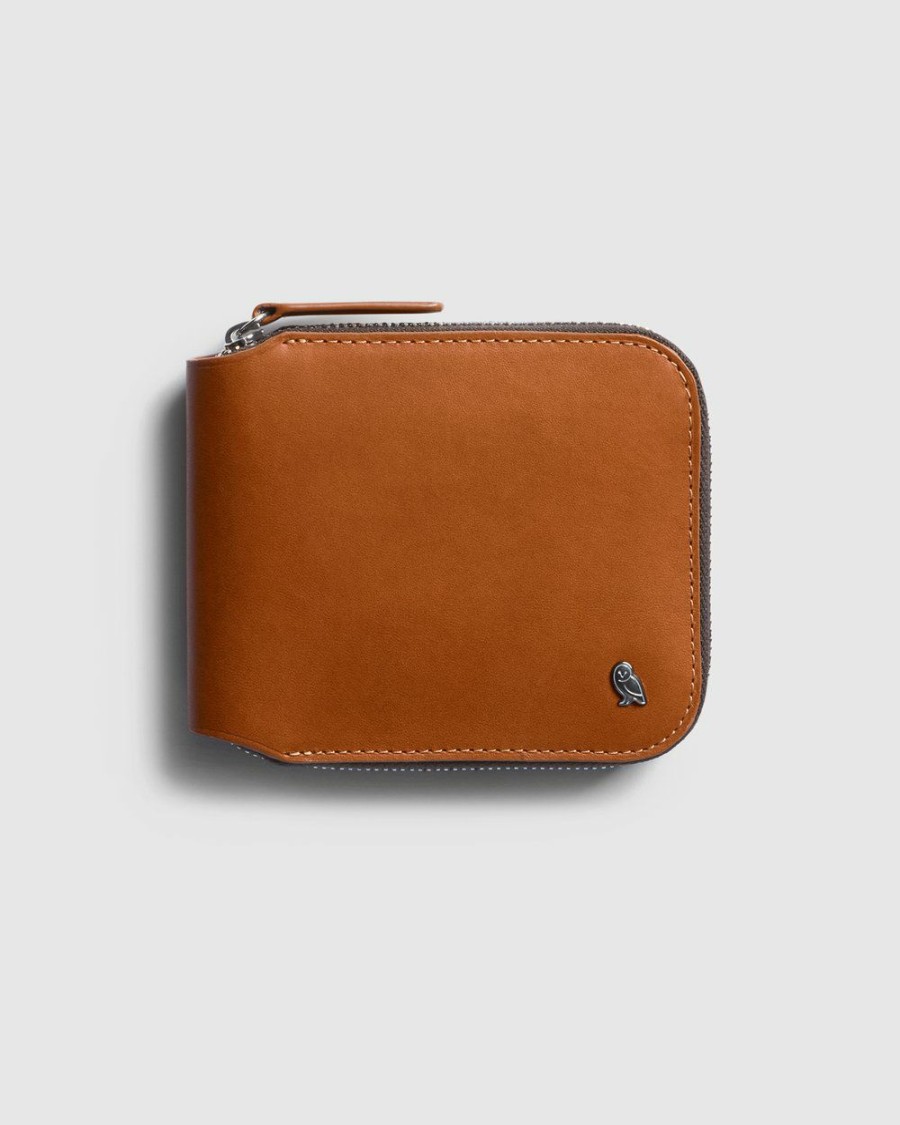 Wallets * | Bellroy Zip Wallet Caramel