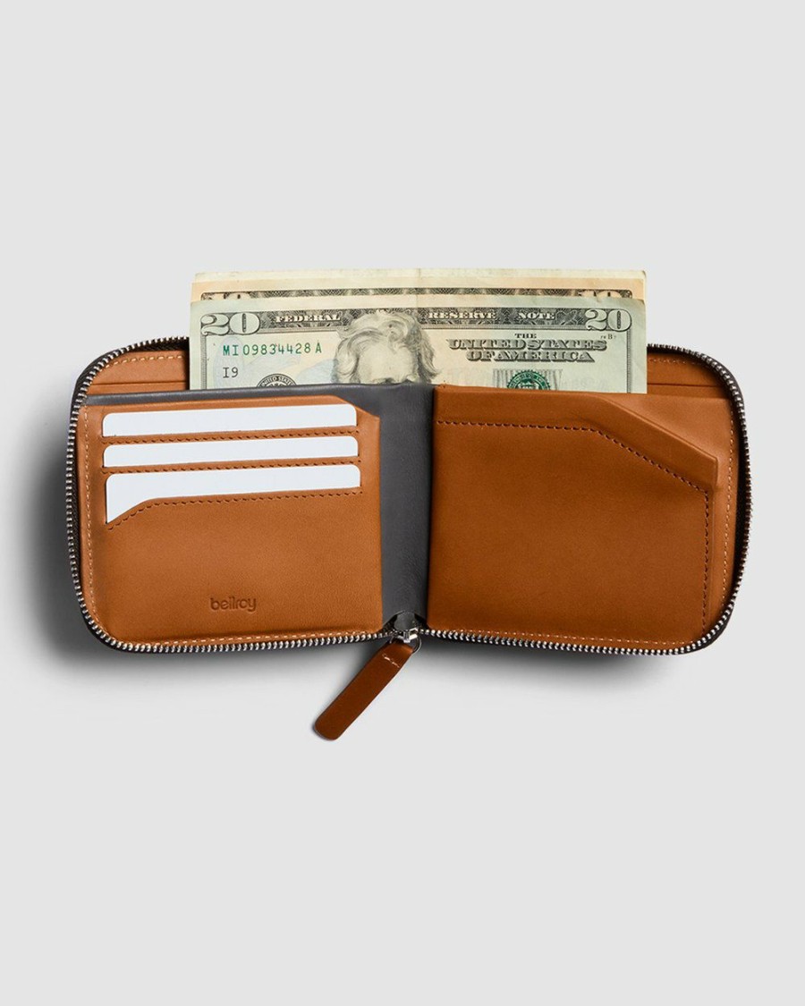 Wallets * | Bellroy Zip Wallet Caramel